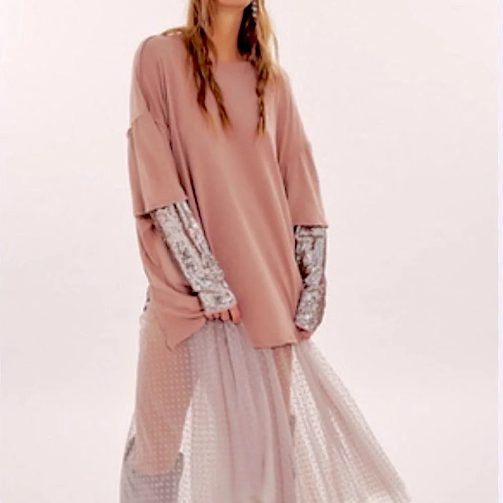NWOT Free People: Nellie Sequin Twofer